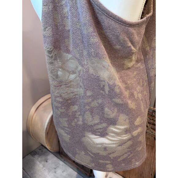 Ladies Large ALO Yoga Pure Distressed Tank Top in Browns - Picture 7 of 11